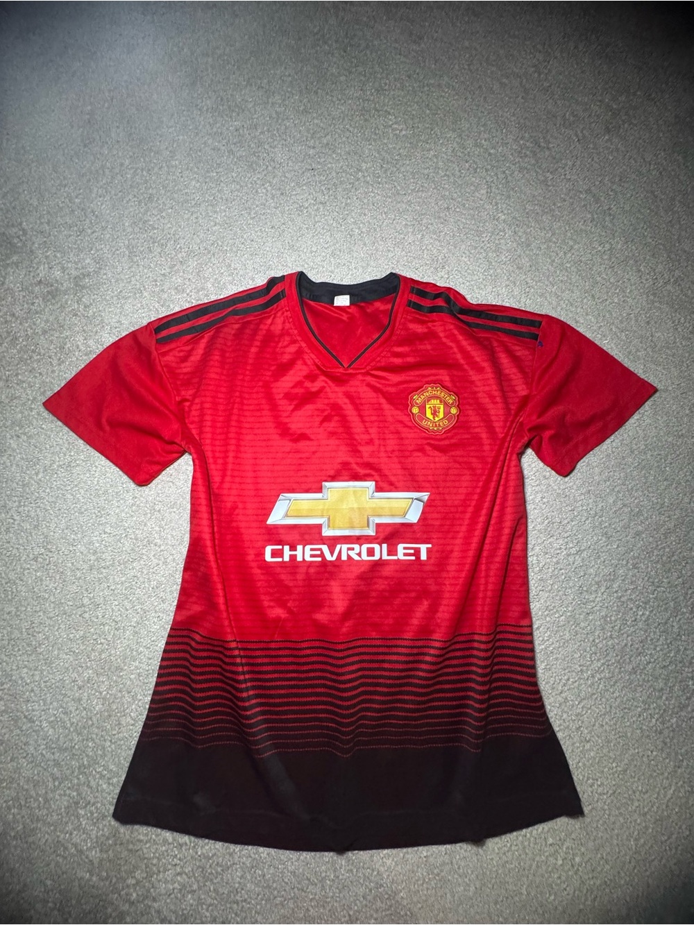 Manchester United Red Chevrolet Soccer Jersey